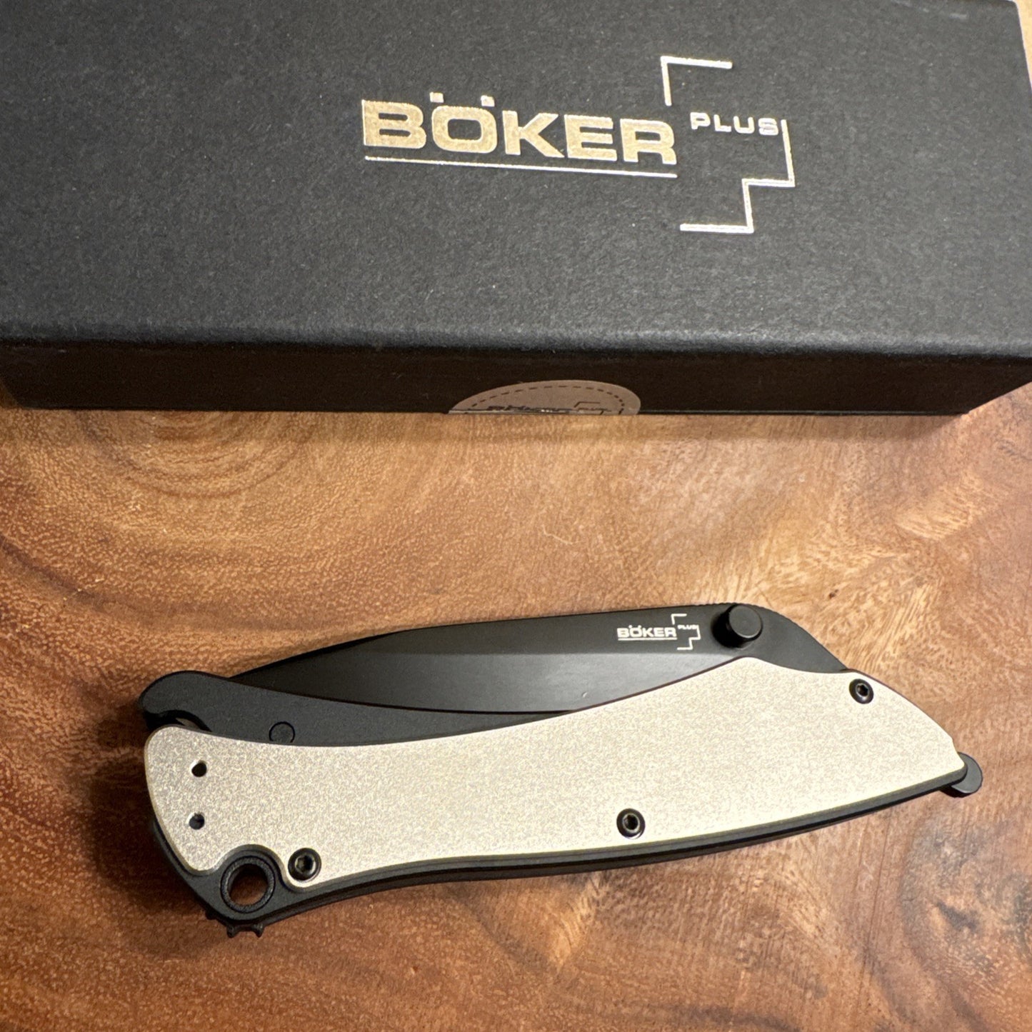 Boker Plus 01BO043 Griploc – Silver Anodized Aluminum New Discontinued