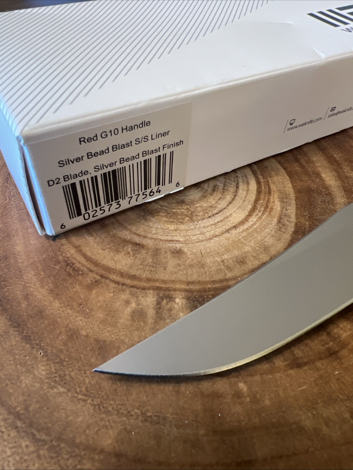 WE Knife Co 704X 3.5" EDC Folding Pocket Knife D2 Steel G10 Scales Hollow Grind