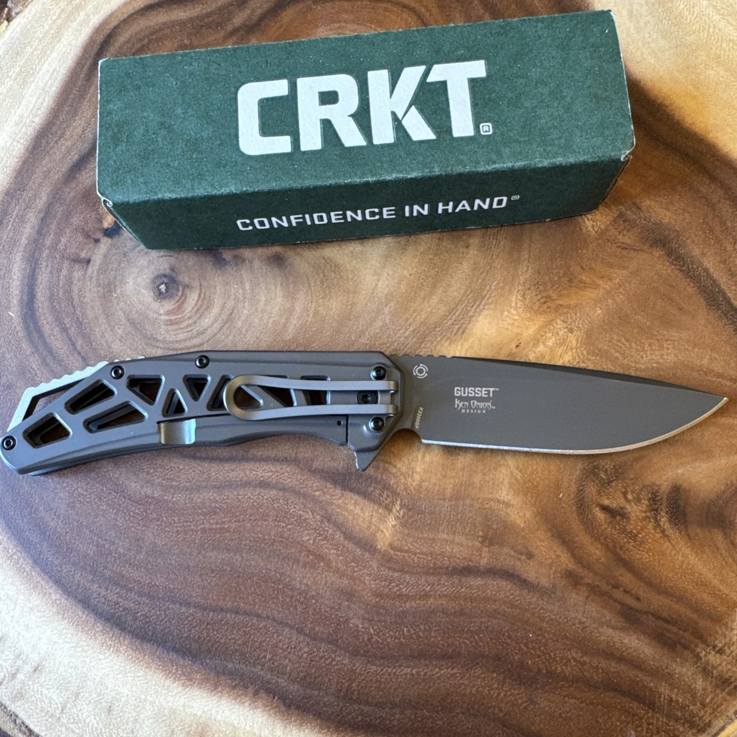 CRKT Gusset Ken Onion K330GGP Skeletonized BNIB