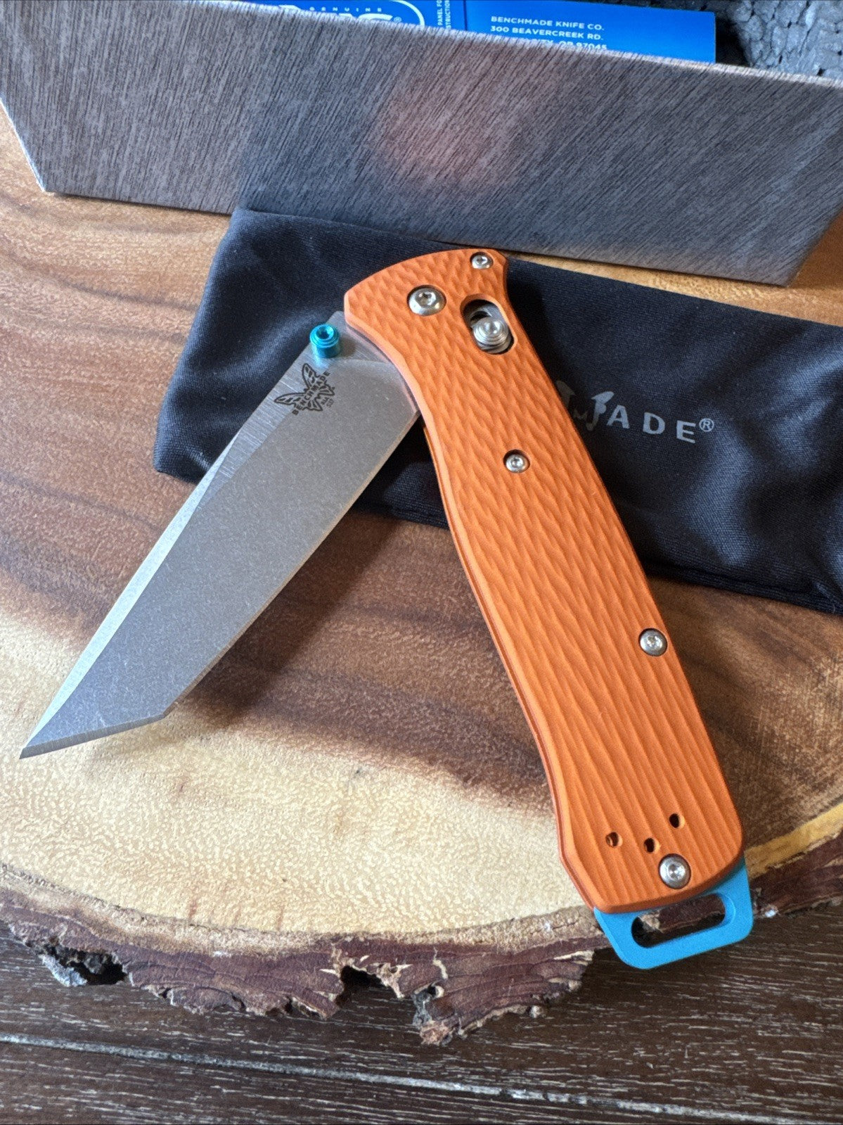 BENCHMADE KNIVES USA SHOT SHOW LIMITED EDITION ORANGE BAILOUT KNIFE 537-2301
