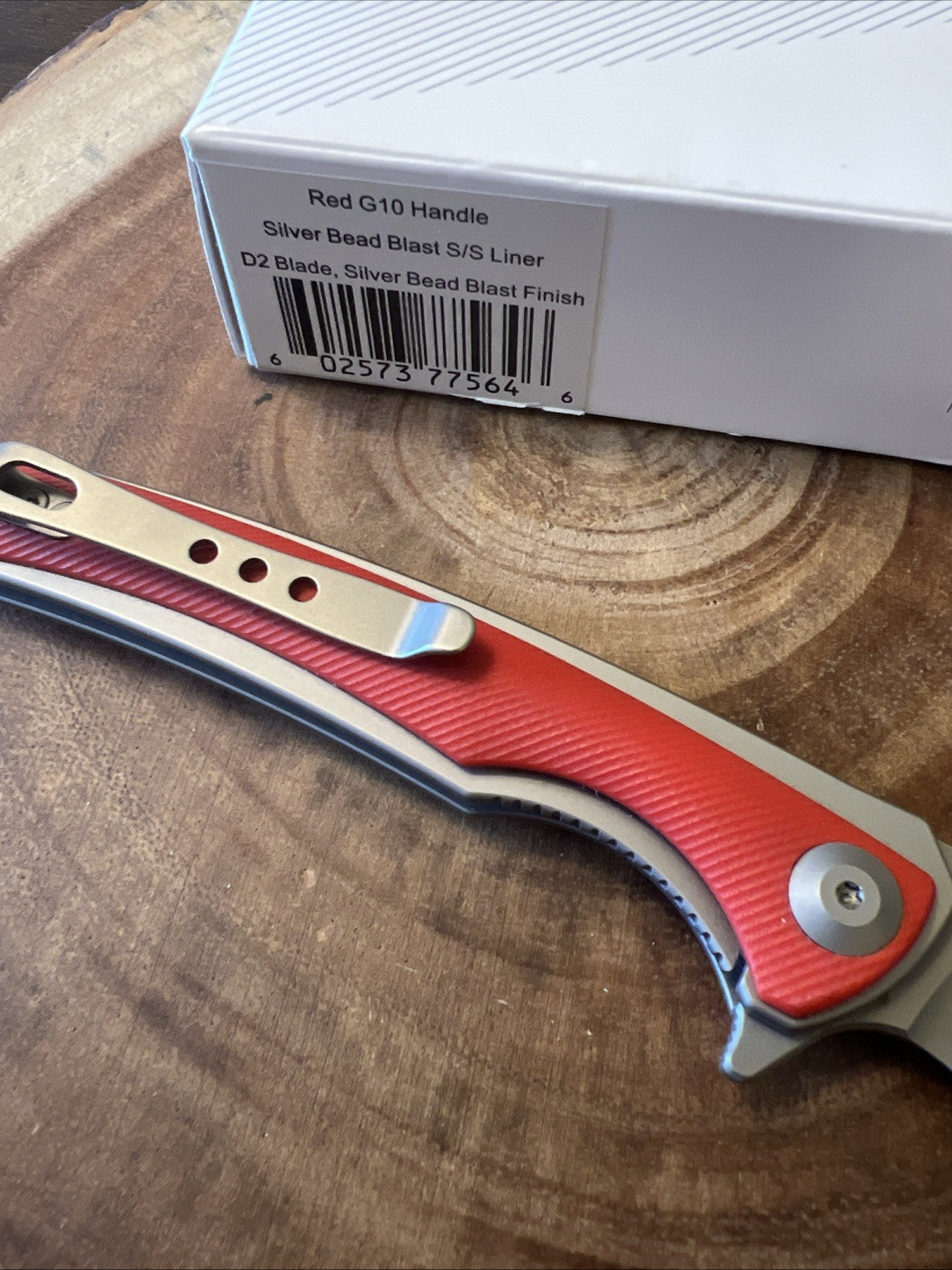 WE Knife Co 704X 3.5" EDC Folding Pocket Knife D2 Steel G10 Scales Hollow Grind