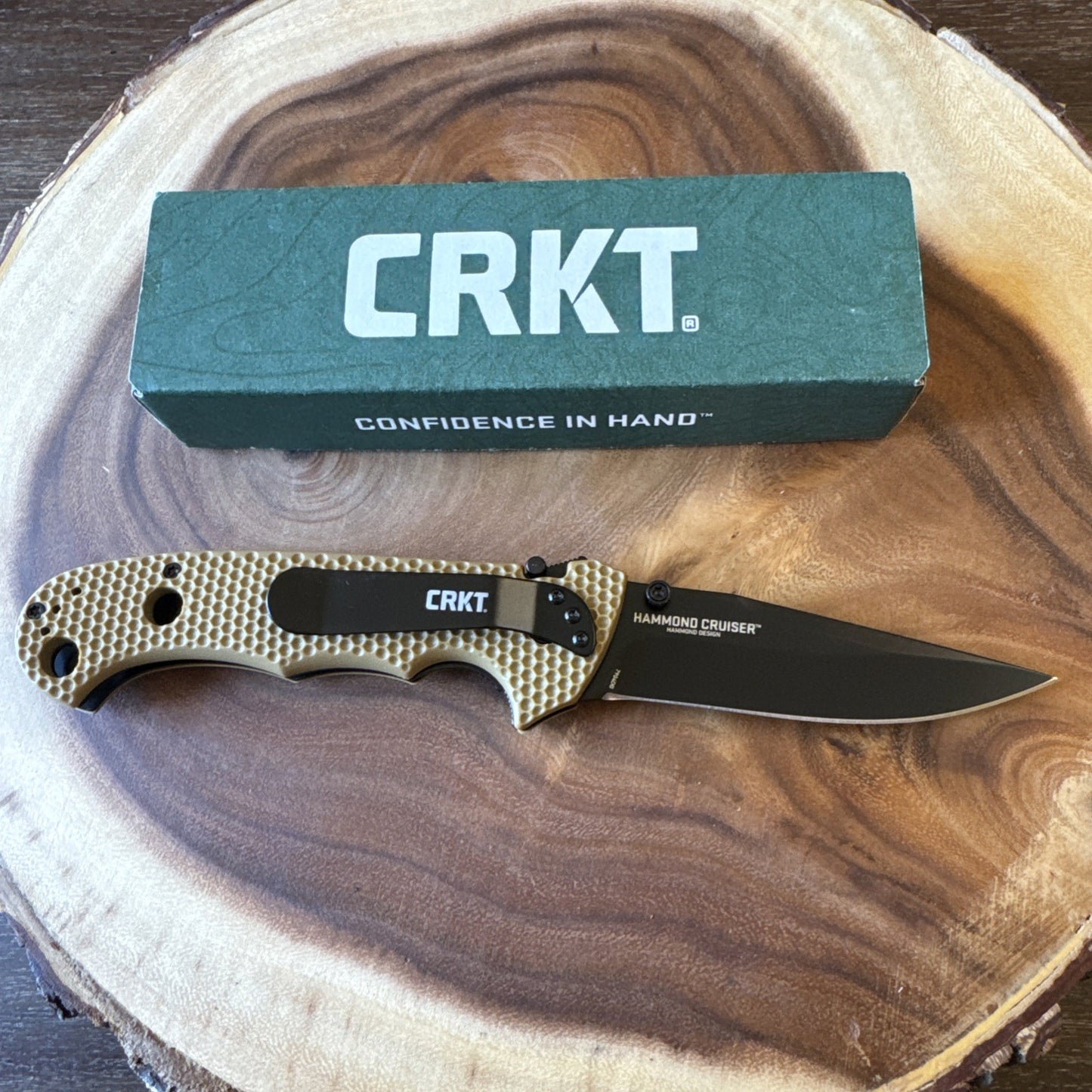 Columbia River CRKT 7904DB Hammond Desert Cruiser Folding 3.75" Black Blade