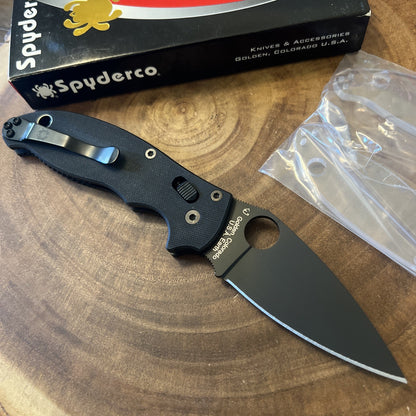 Spyderco Manix 2 C101GPBBK2 NEW RARE DISCONTINUED w/ Clear handles