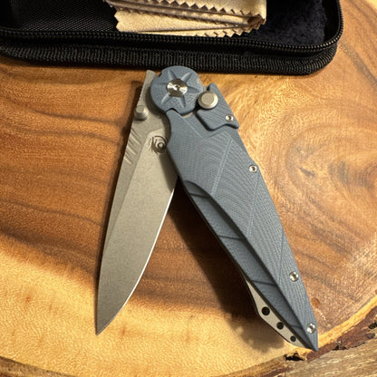 Kabuto Folding Knife Dew Hara Rare Discontinued Blue New