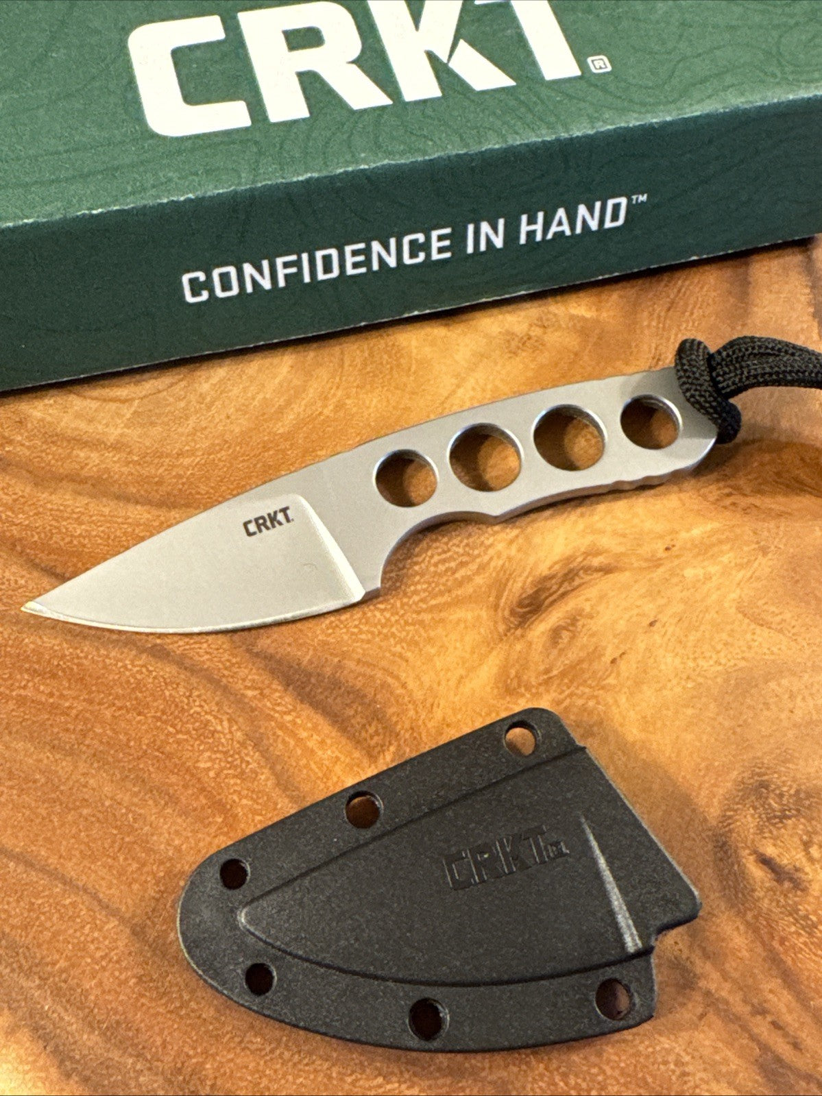 CRKT BITA Jesper Voxanes 2408  Ultra Light Pack Blade Camp Neck Knife EDC Carry 