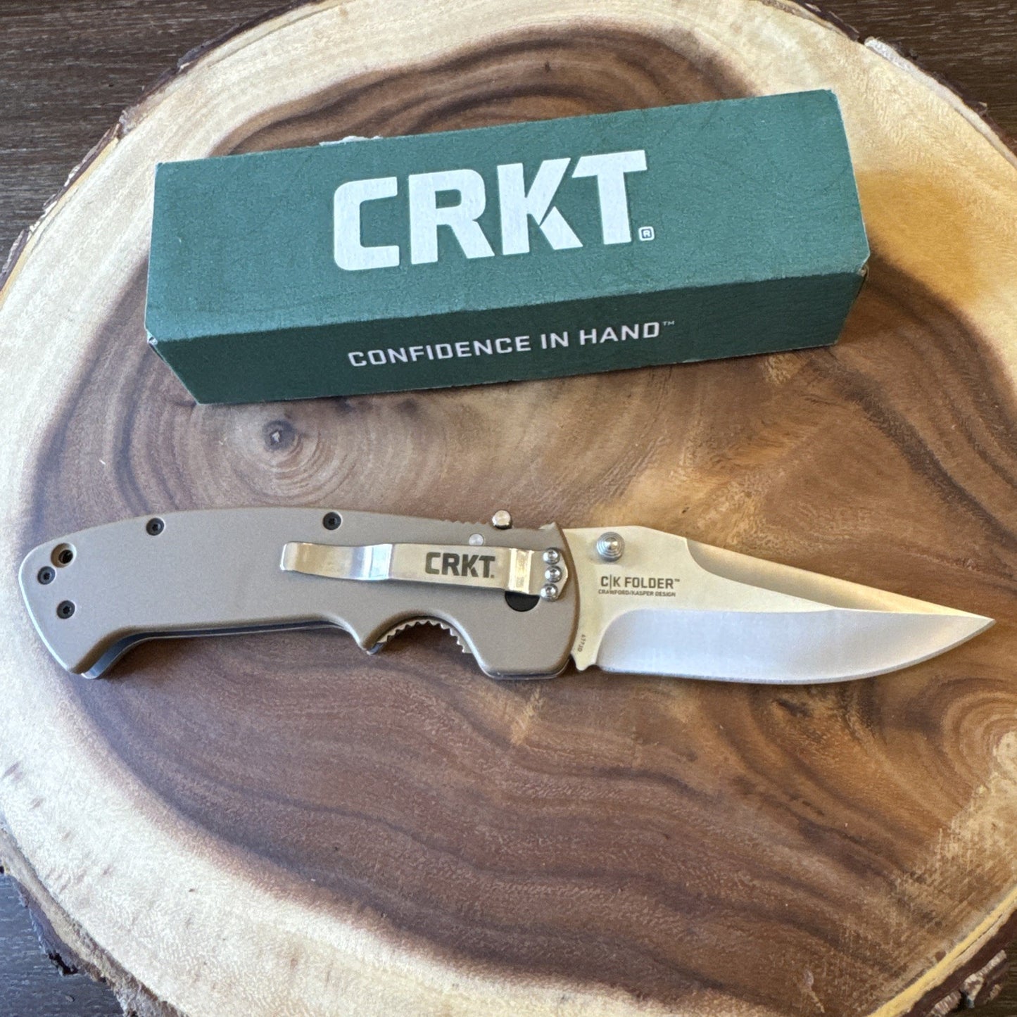 CRKT Crawford Kasper Tan BNIB