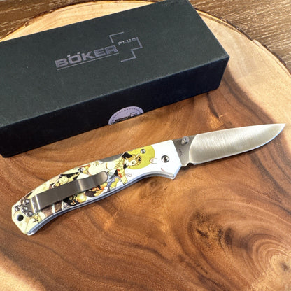 Boker Plus Titan Frazetta - White Polymer (3.62" 440C) 01BO652