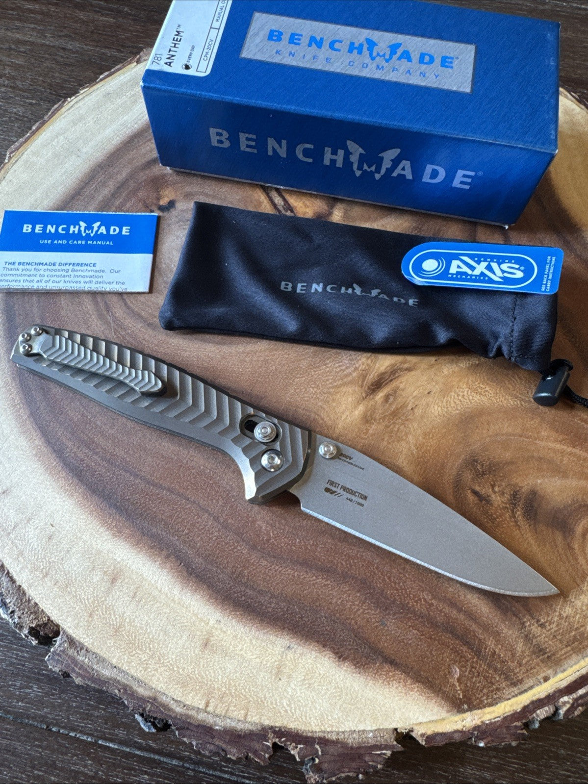 ⭐️Benchmade⭐️ Anthem 781 FIRST PRODUCTION Extremely rare 440/1000 NEW