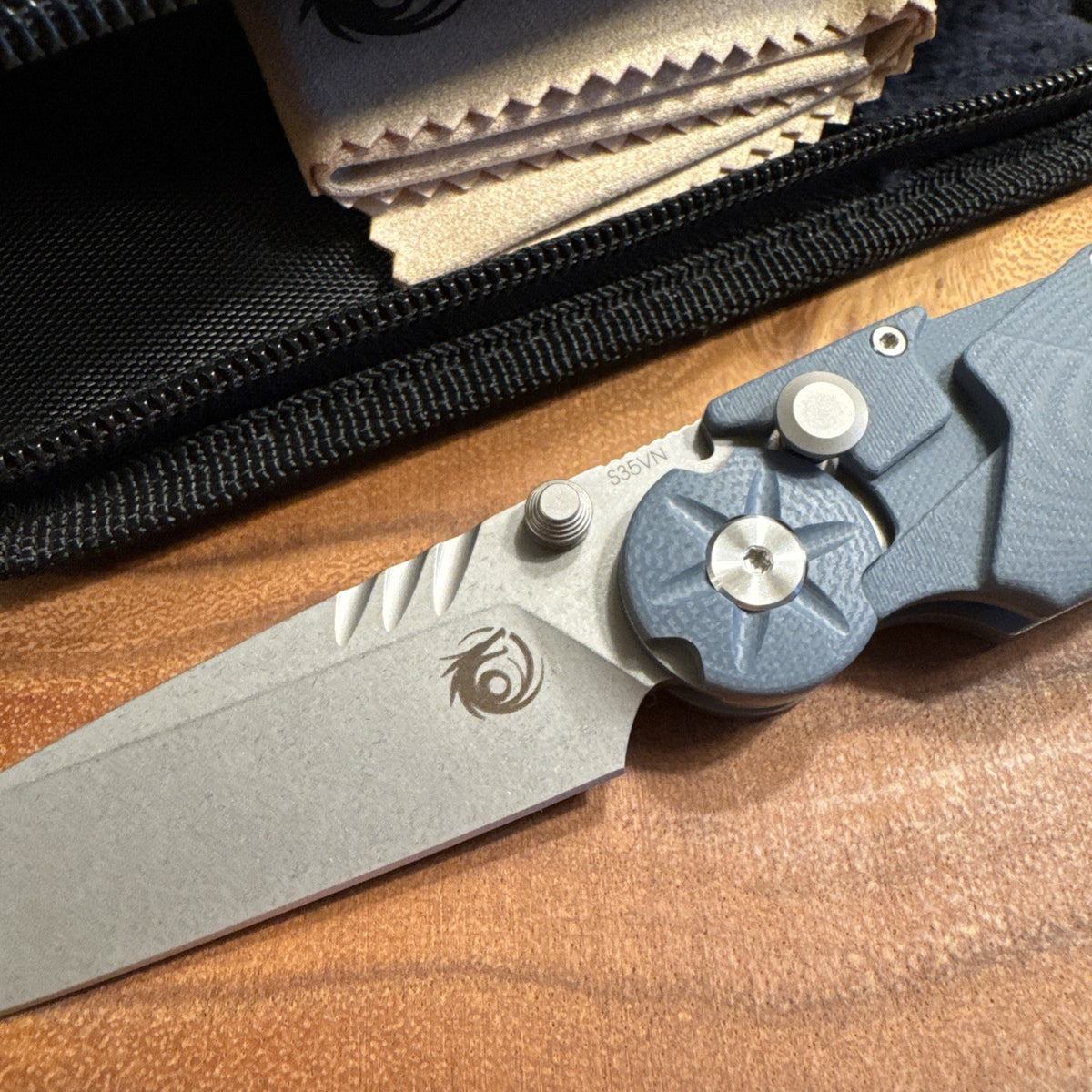 Kabuto Folding Knife Dew Hara Rare Discontinued Blue New
