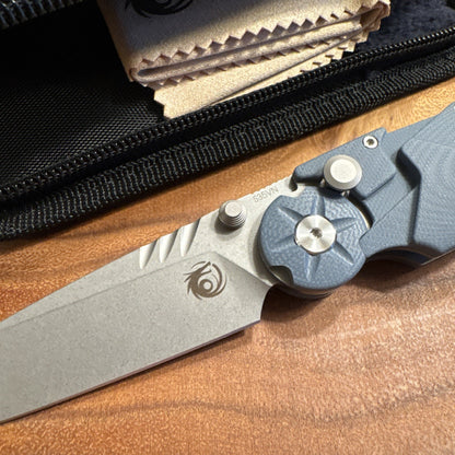 Kabuto Folding Knife Dew Hara Rare Discontinued Blue New