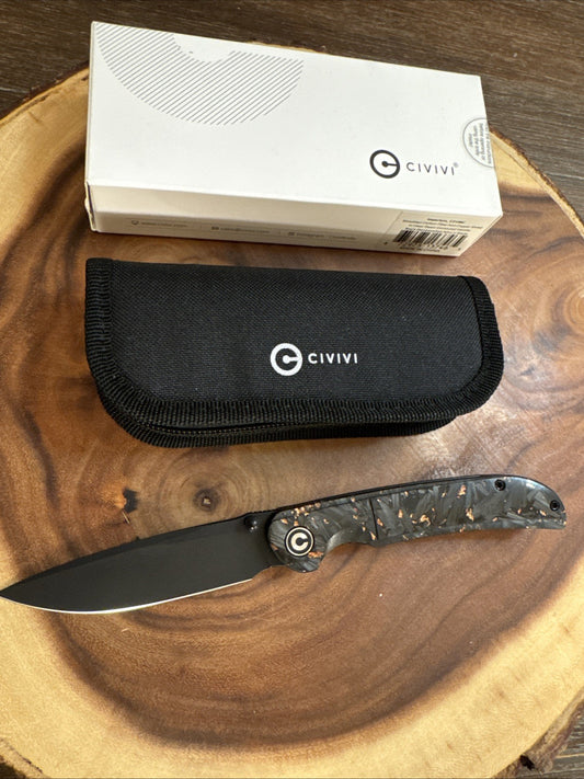 Civivi Knives Imperium C2106C Black Nitro-V Carbon Fiber Copper Shred Discontin