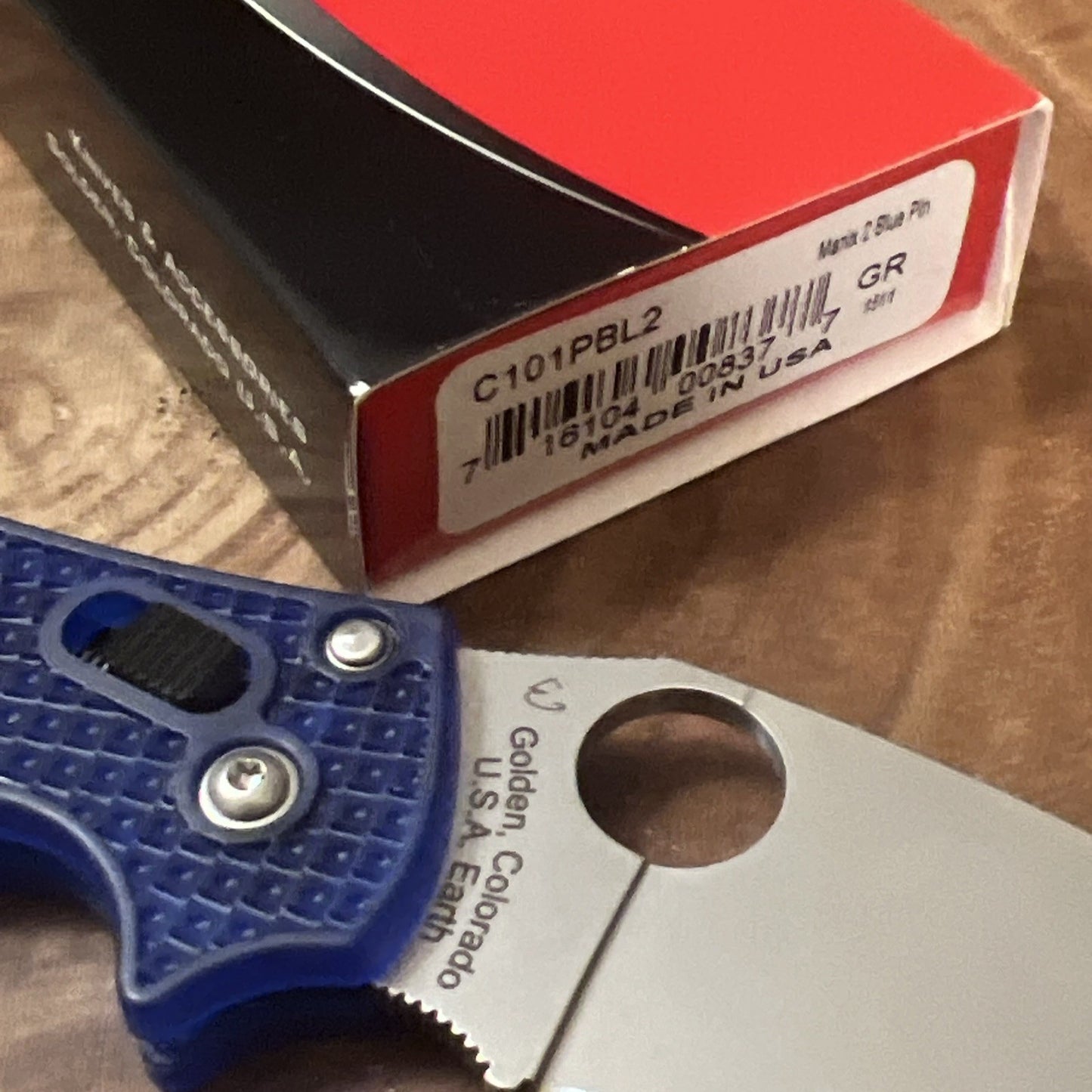 Spyderco Manix 2 Knife Blue NEW