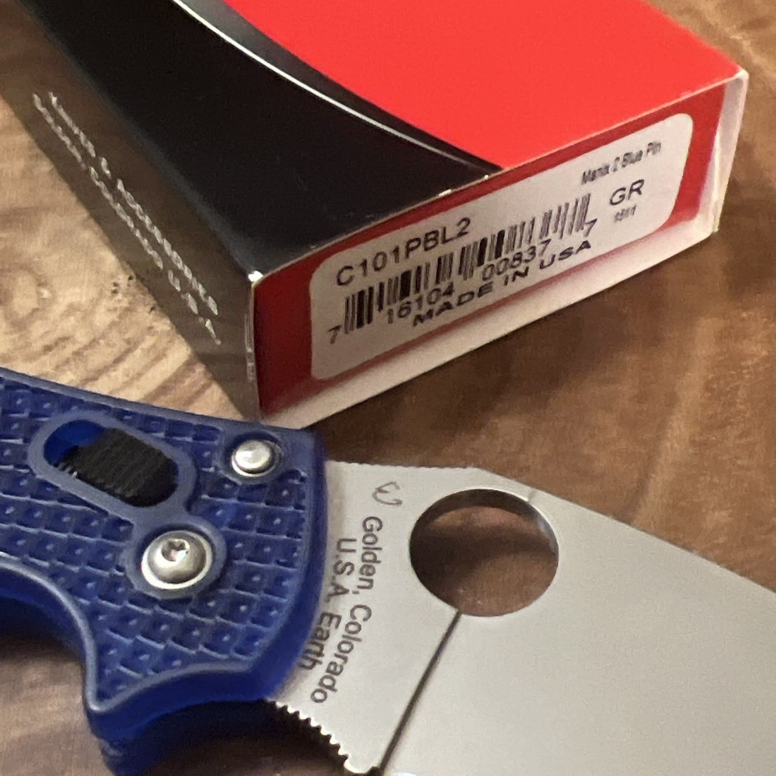 Spyderco Manix 2 Knife Blue NEW