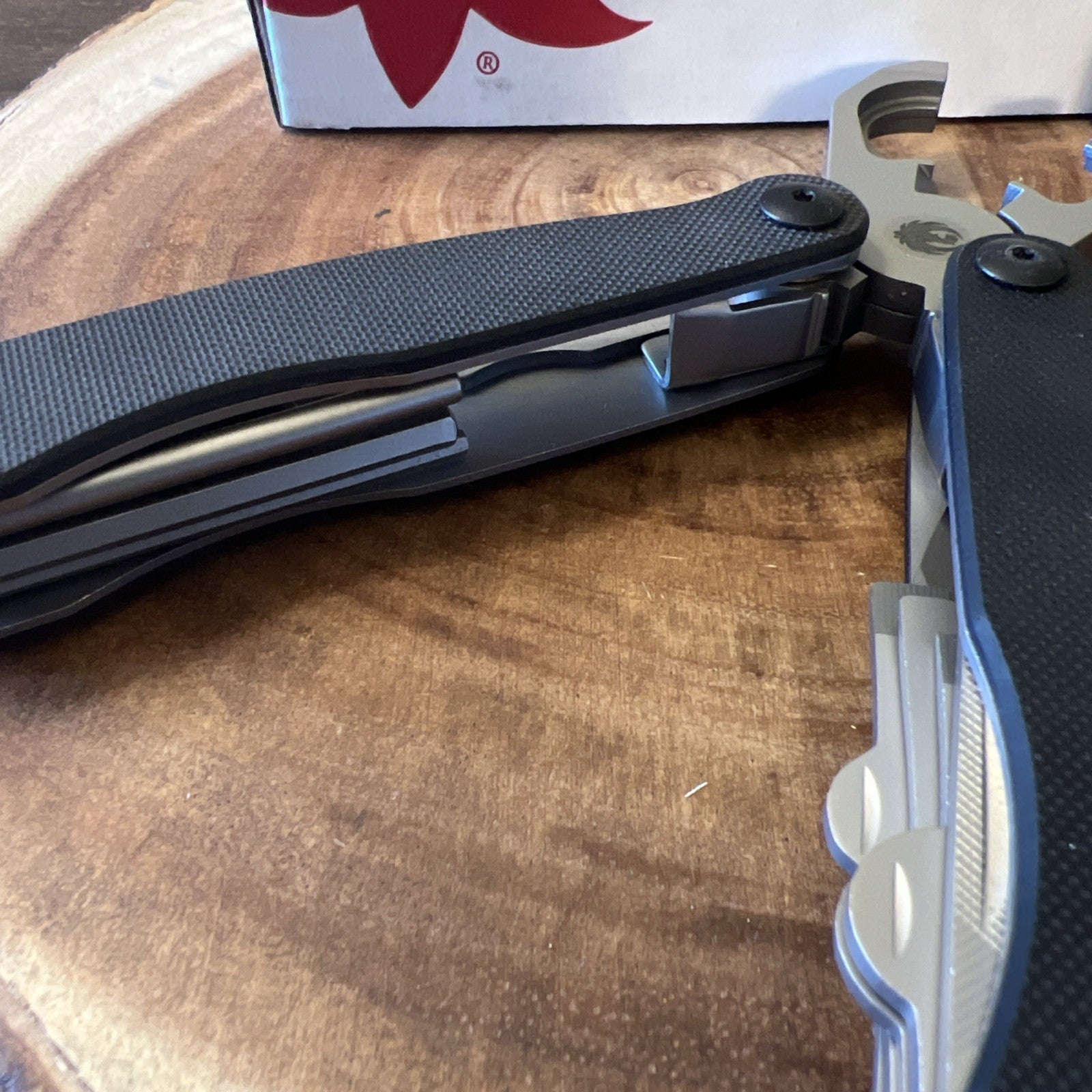 CRKT Ruger 1911 Pistol Tool 8Cr14MoV Stainless Steel Blade G-10 Handles CRR5100