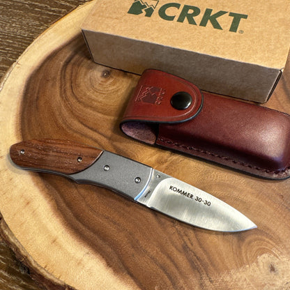 CRKT Kommer 30-30 Cocobolo 2865W 4.0" Linerlock Folding Pocket Knife!