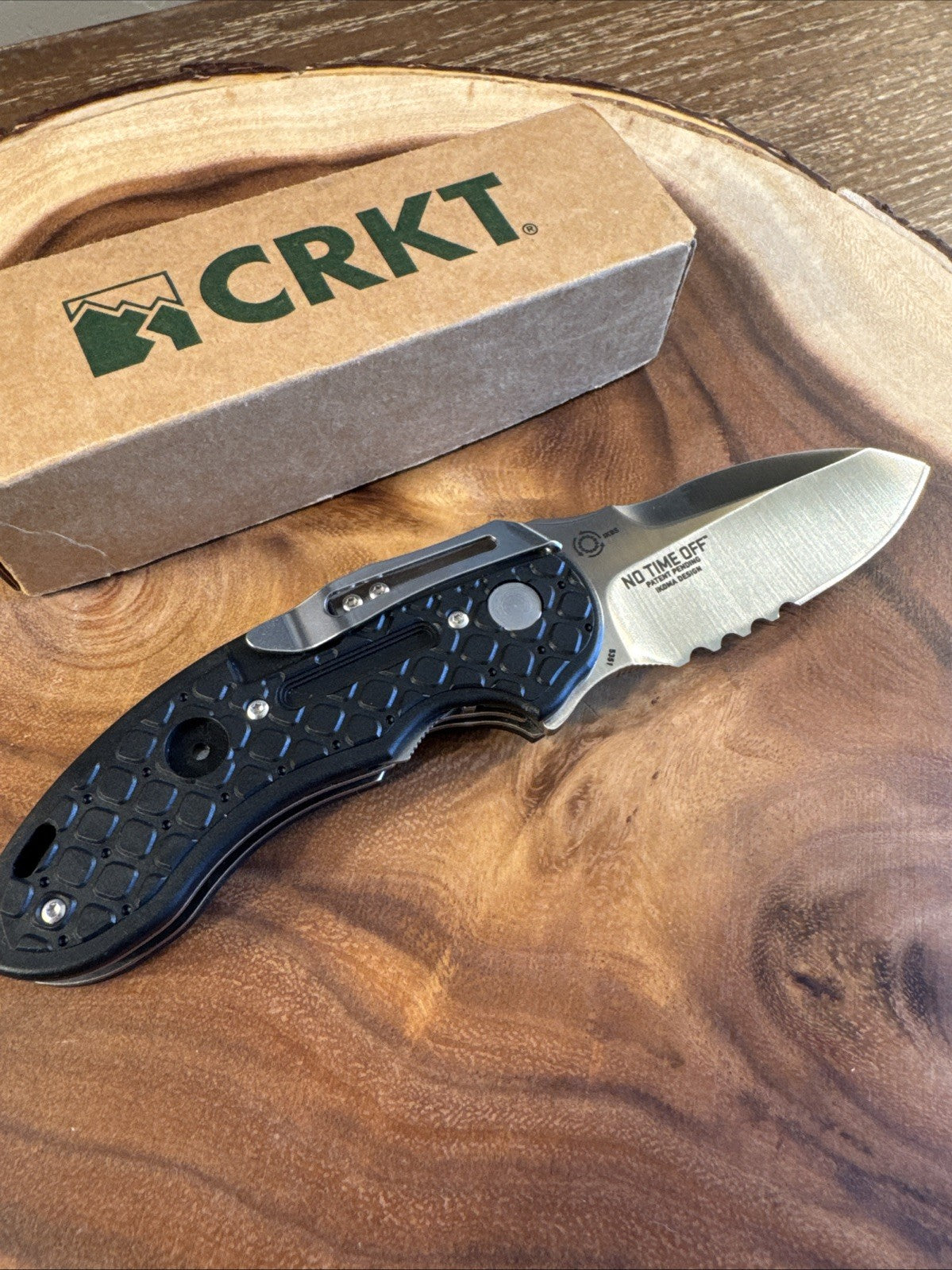 CRKT No Time Off Pocket Knife IKBS Ikoma Design 5351 Liner Lock