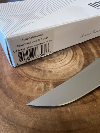 WE Knife Co 704X 3.5" EDC Folding Pocket Knife D2 Steel G10 Scales Hollow Grind