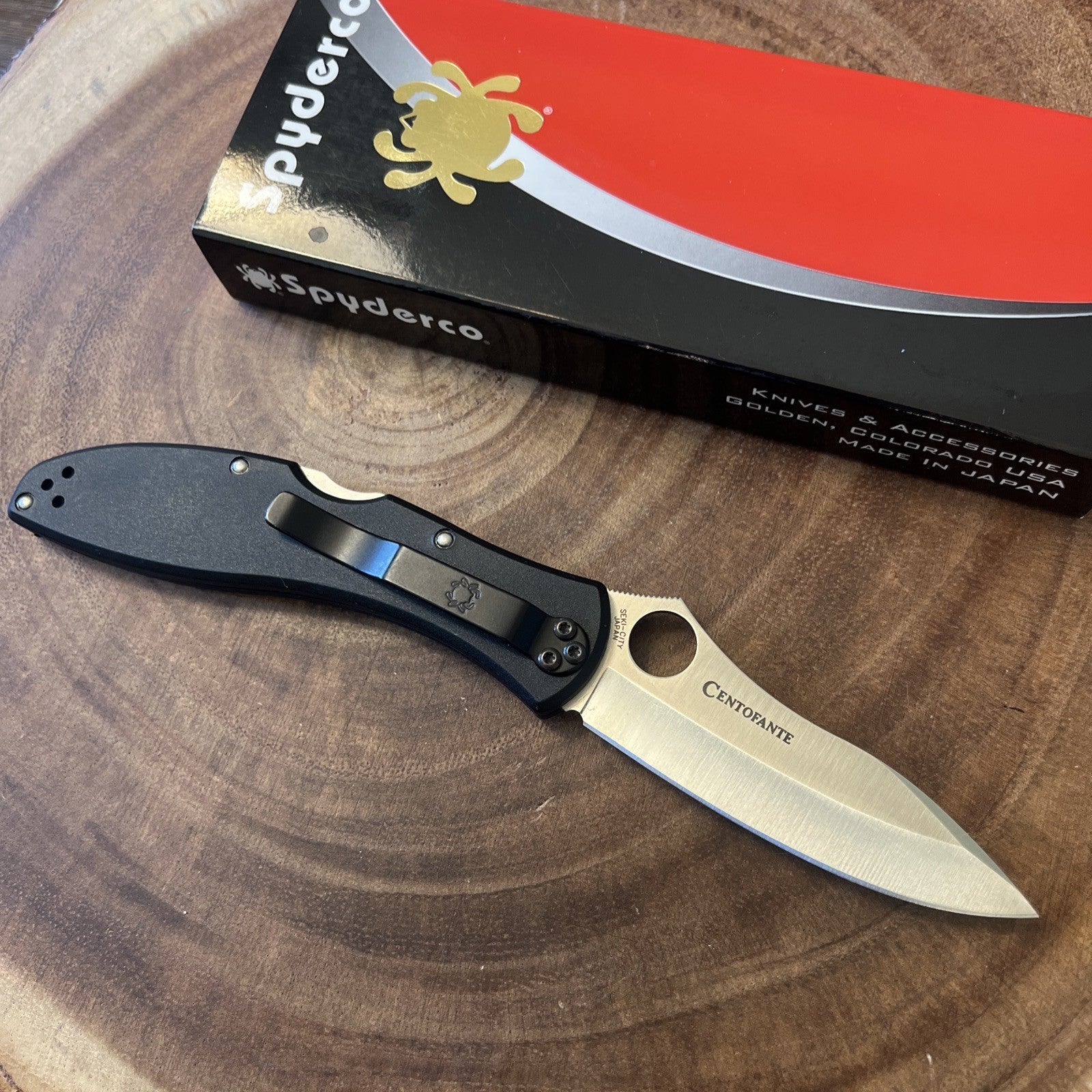 SPYDERCO folding knife VG-10 CENOFANTE NEW WITH BOX
