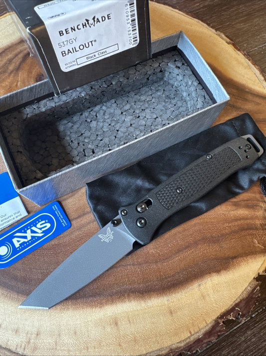 ⭐️Benchmade⭐️ Bailout 537GY Black NEW IN BOX