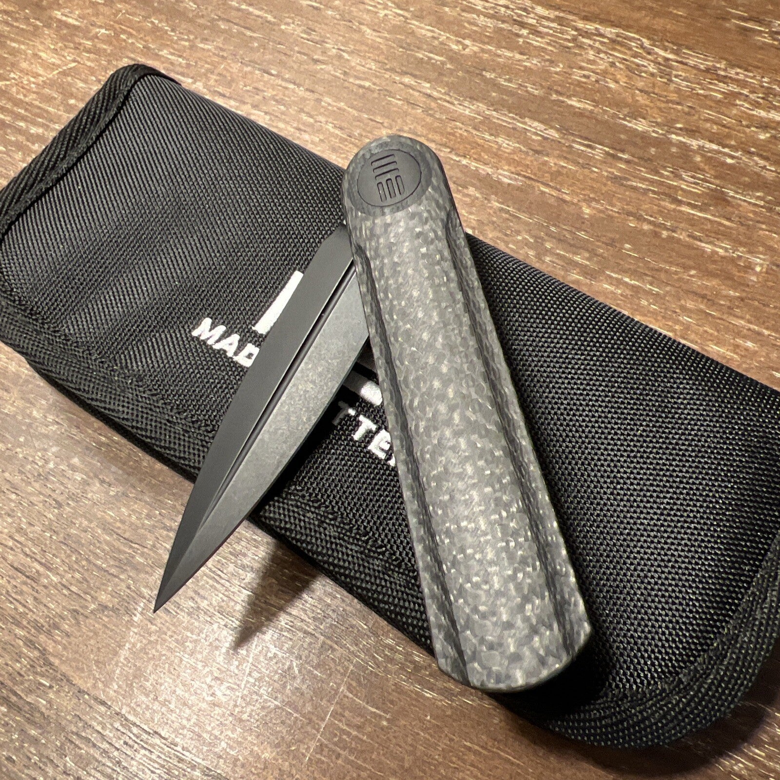 WEKNIFE Eidolon Front Flipper Knife Carbon Fiber Handle NEW NO BOX