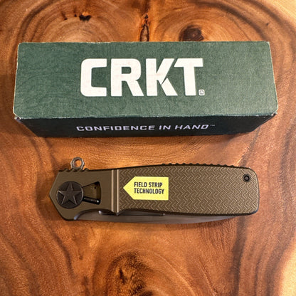 CRKT Homefront Green New w/ Field strip Technology 