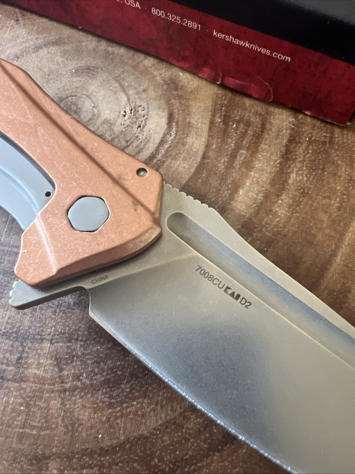 Kershaw Copper Natrix XL 7008CU Sub-Frame Lock Spring Assisted