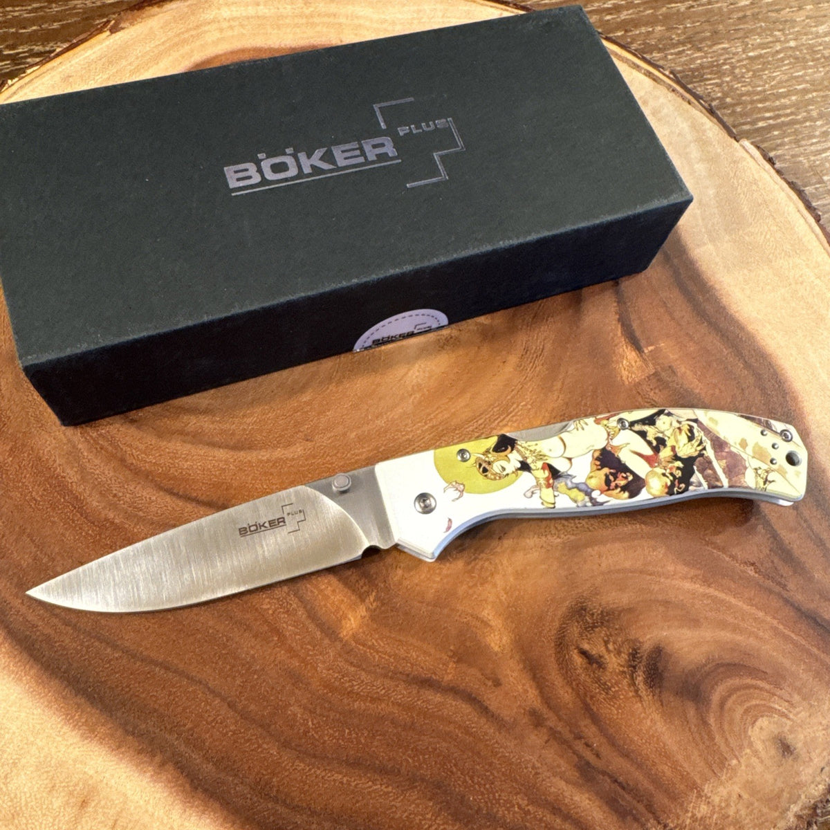 Boker Plus Titan Frazetta - White Polymer (3.62" 440C) 01BO652