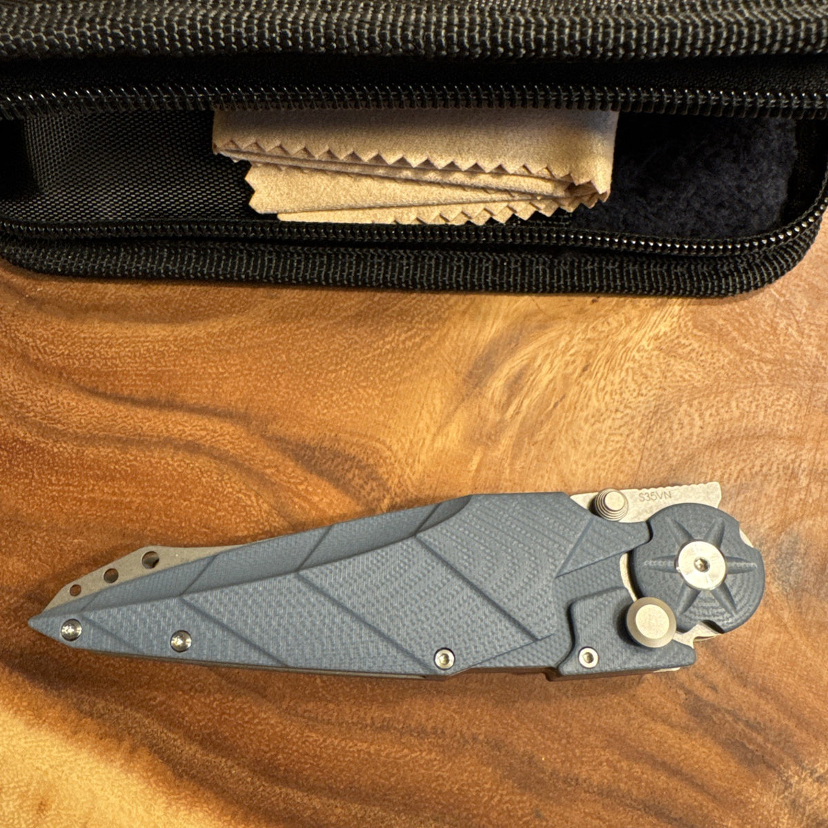 Kabuto Folding Knife Dew Hara Rare Discontinued Blue New