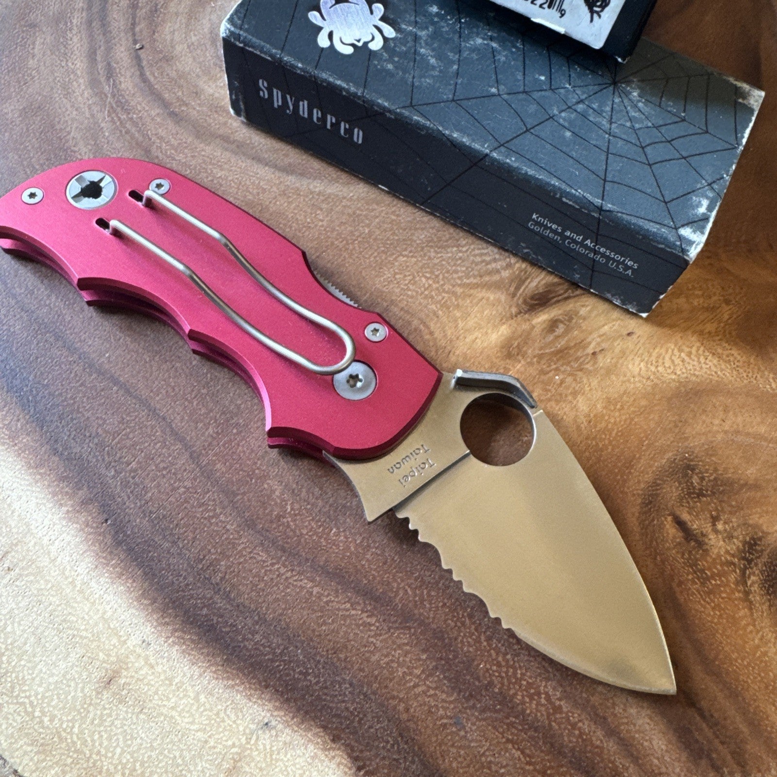 ⭐️Spyderco⭐️ Salsa Discontinued Cranberry C71CBP New