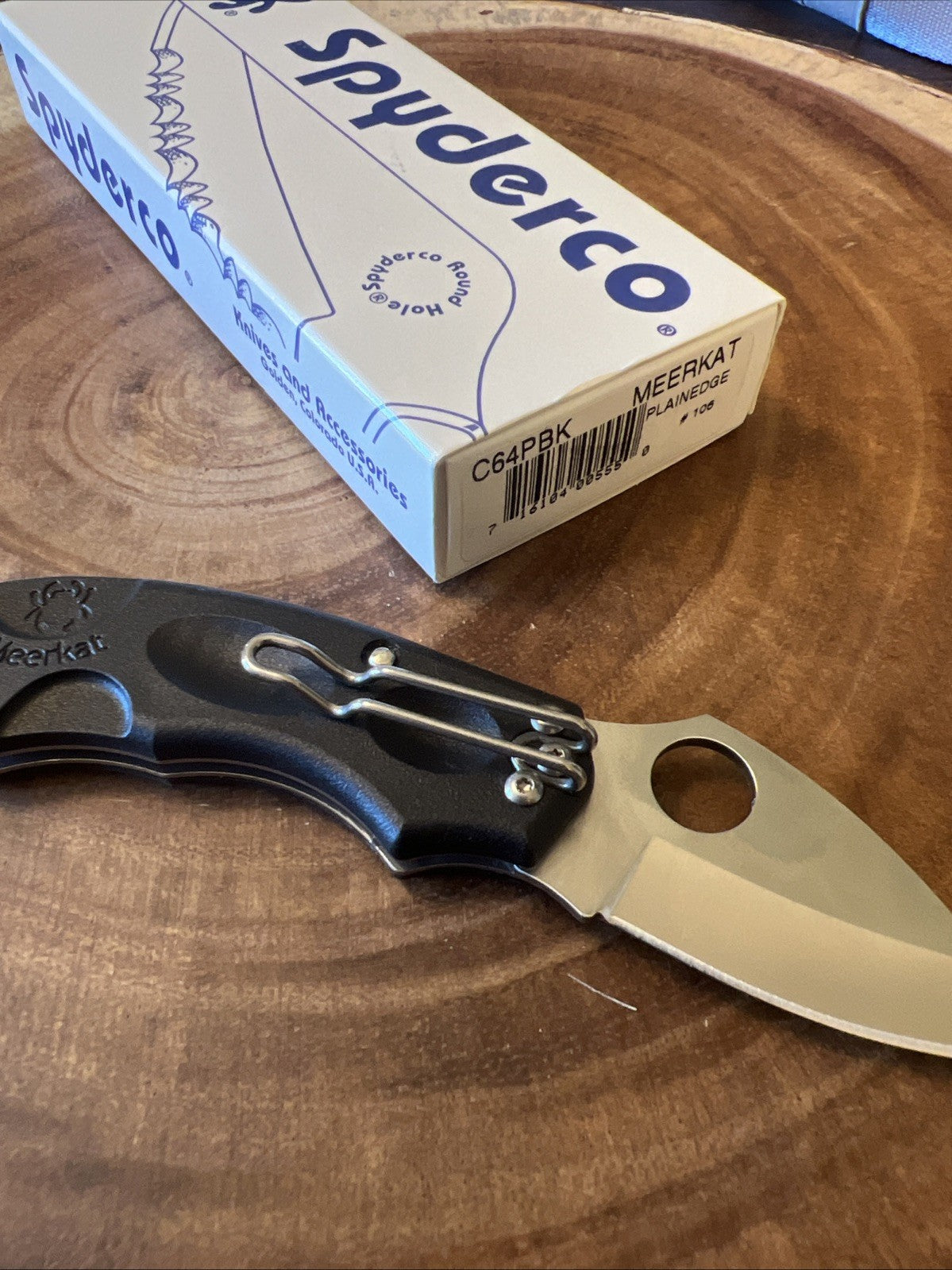 Rare Spyderco Meerkat Folding Knife Phantom Lock Made in USA NEW IN BOX