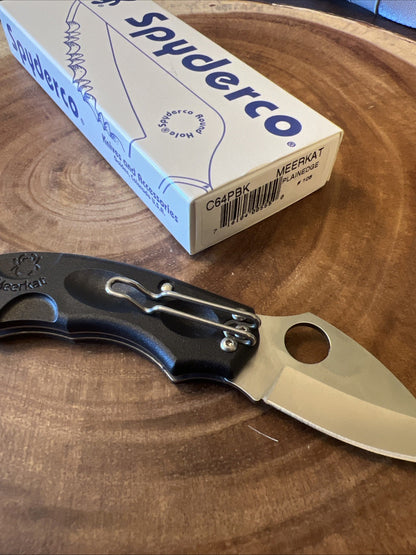 Rare Spyderco Meerkat Folding Knife Phantom Lock Made in USA NEW IN BOX
