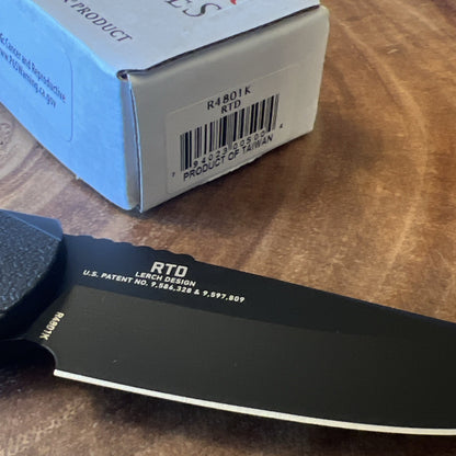Ruger CRKT R4801K RTD Field Strip Black FRN Handle Plain Edge Knife NIB