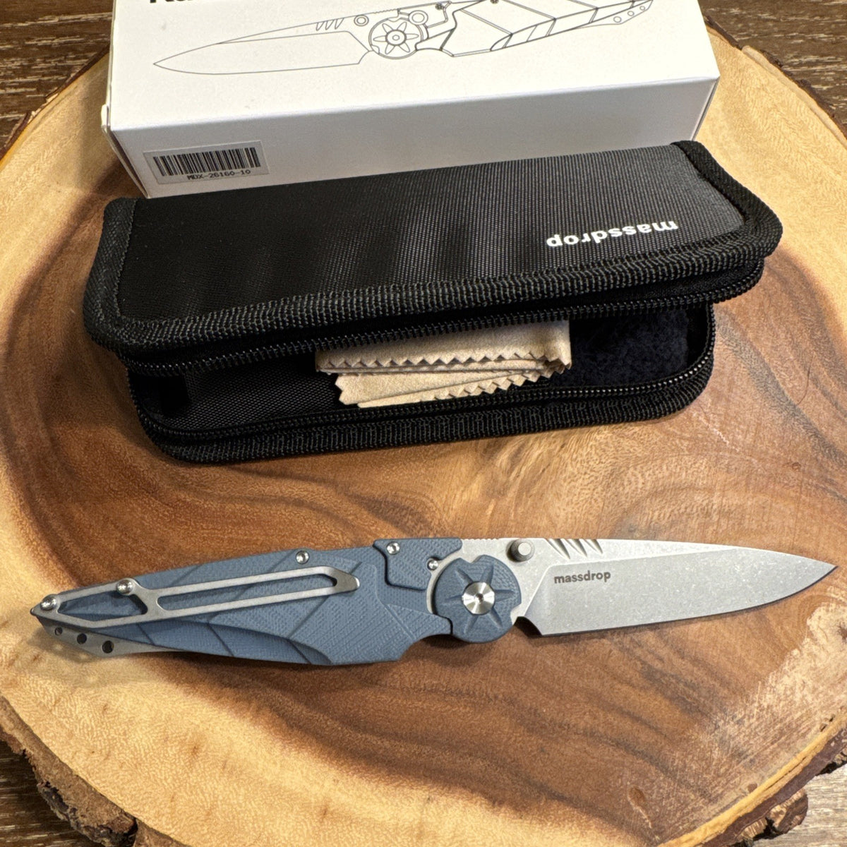 Kabuto Folding Knife Dew Hara Rare Discontinued Blue New