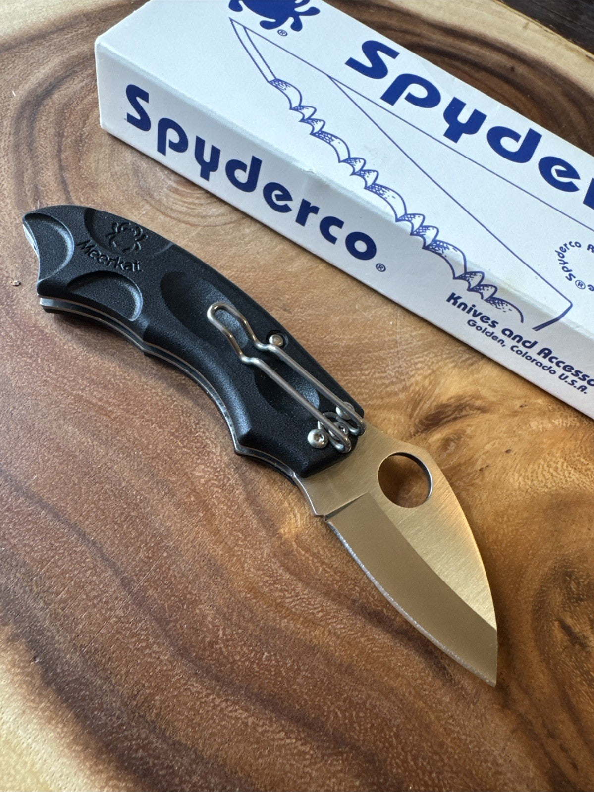 Rare Spyderco Meerkat Folding Knife Phantom Lock USA