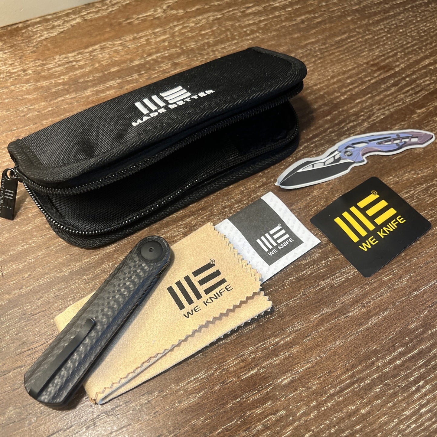 WEKNIFE Eidolon Front Flipper Knife Carbon Fiber Handle NEW NO BOX
