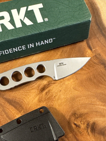 CRKT BITA Jesper Voxanes 2408  Ultra Light Pack Blade Camp Neck Knife EDC Carry 
