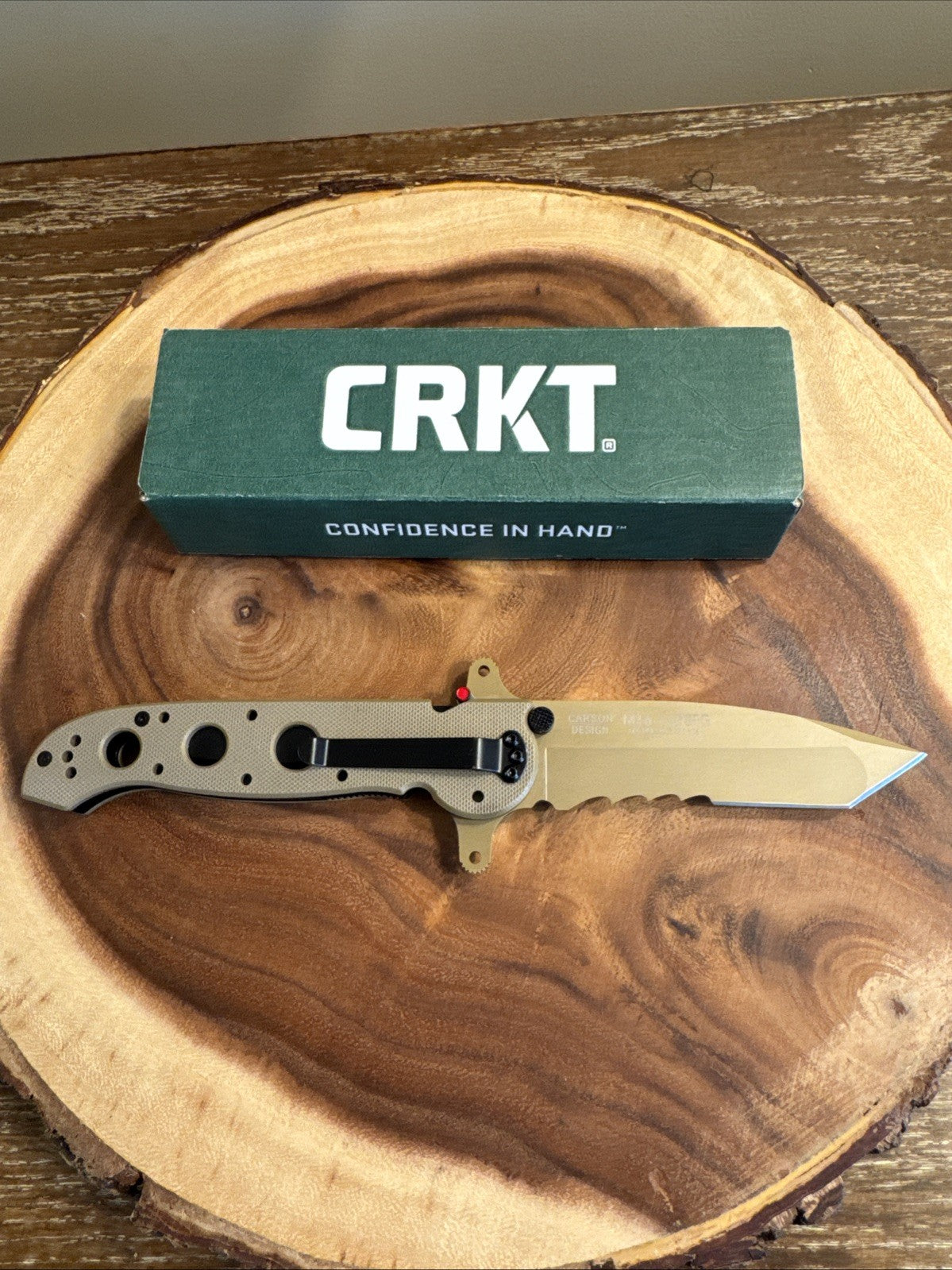 CRKT M16-14DSFG EDC Folding Pocket Knife: Special Forces Everyday Carry, Tan ...