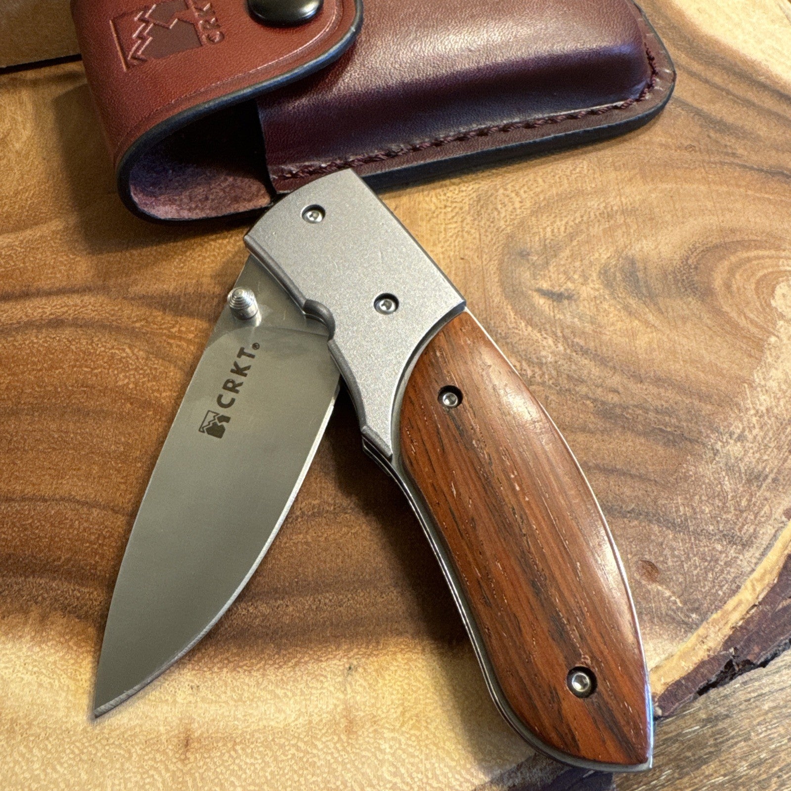 CRKT Kommer 30-30 Cocobolo 2865W 4.0" Linerlock Folding Pocket Knife!