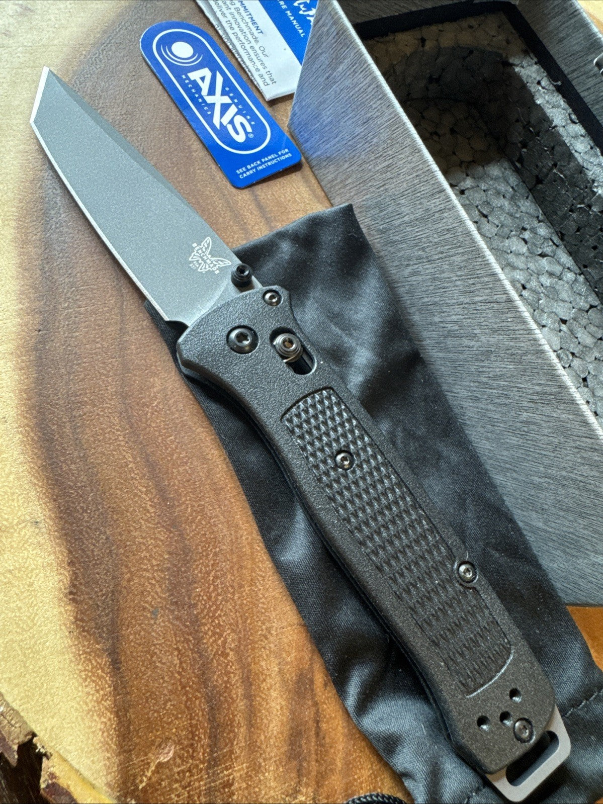 ⭐️Benchmade⭐️ Bailout 537GY Black NEW IN BOX