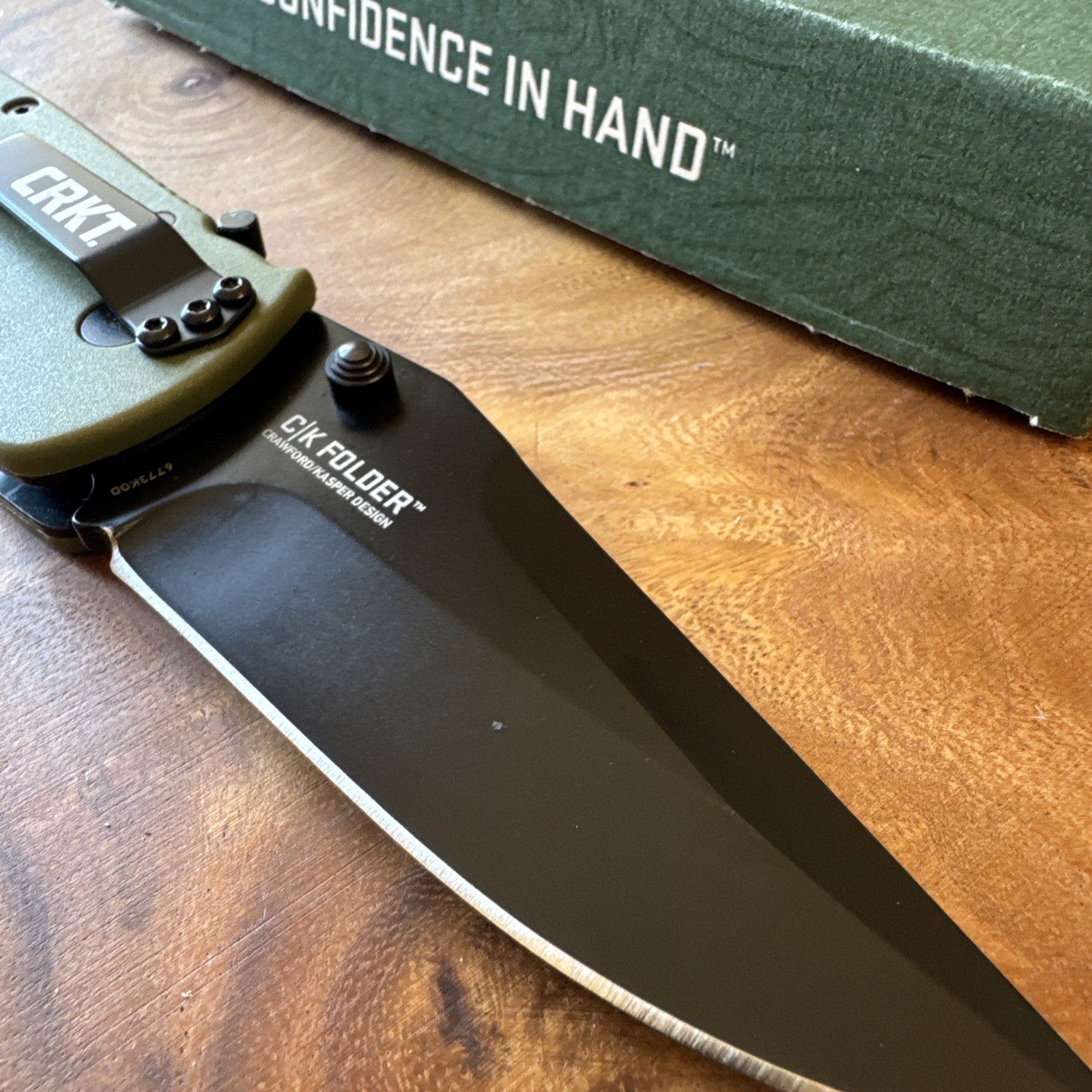 CRKT Crawford Kasper Green BNIB