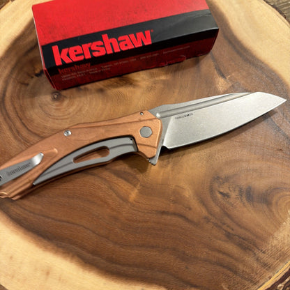 Kershaw Natrix XL Frame Folding Knife 3.75" D2 Tool Steel Blade Copper Handle