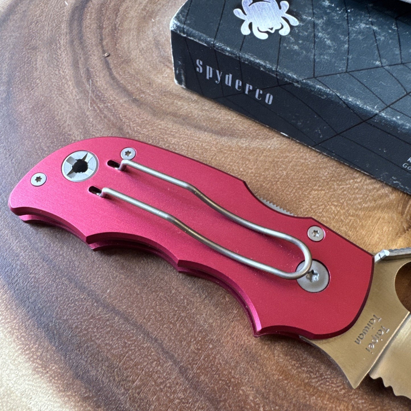 ⭐️Spyderco⭐️ Salsa Discontinued Cranberry C71CBP New
