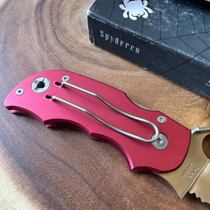 ⭐️Spyderco⭐️ Salsa Discontinued Cranberry C71CBP New