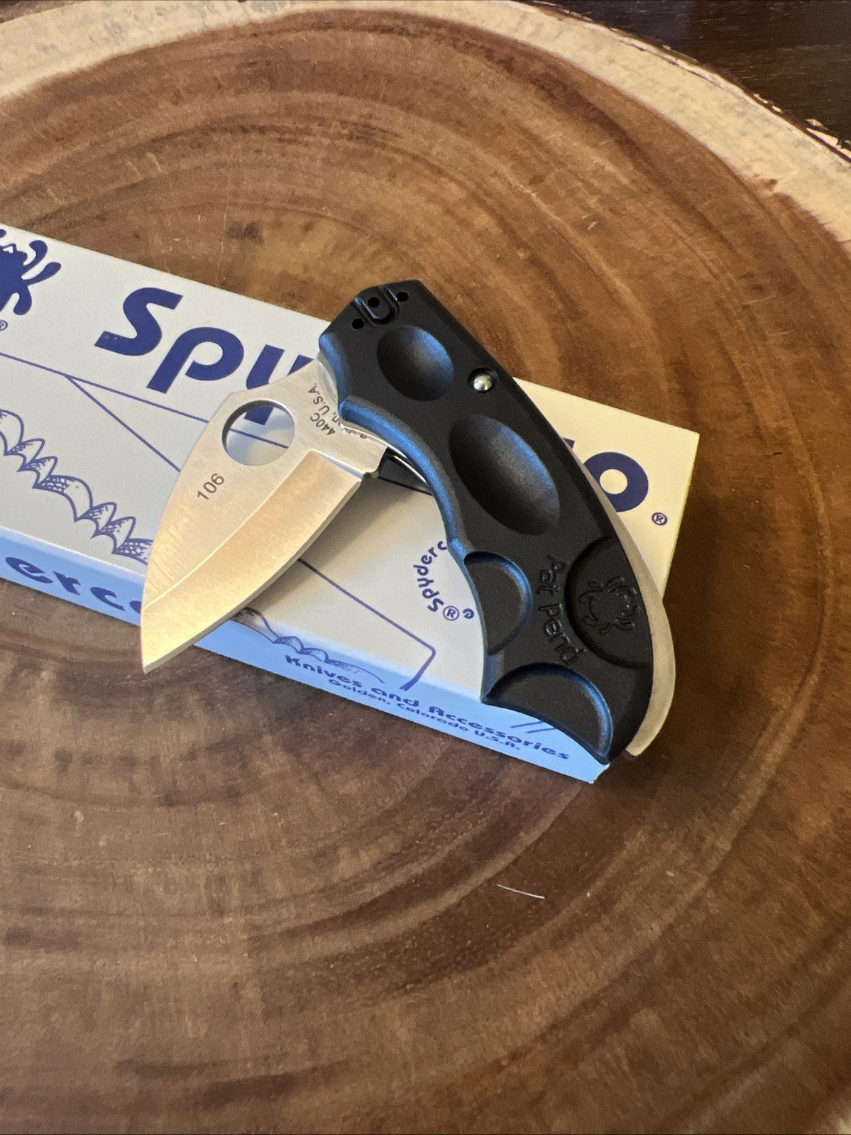 Rare Spyderco Meerkat Folding Knife Phantom Lock Made in USA NEW IN BOX