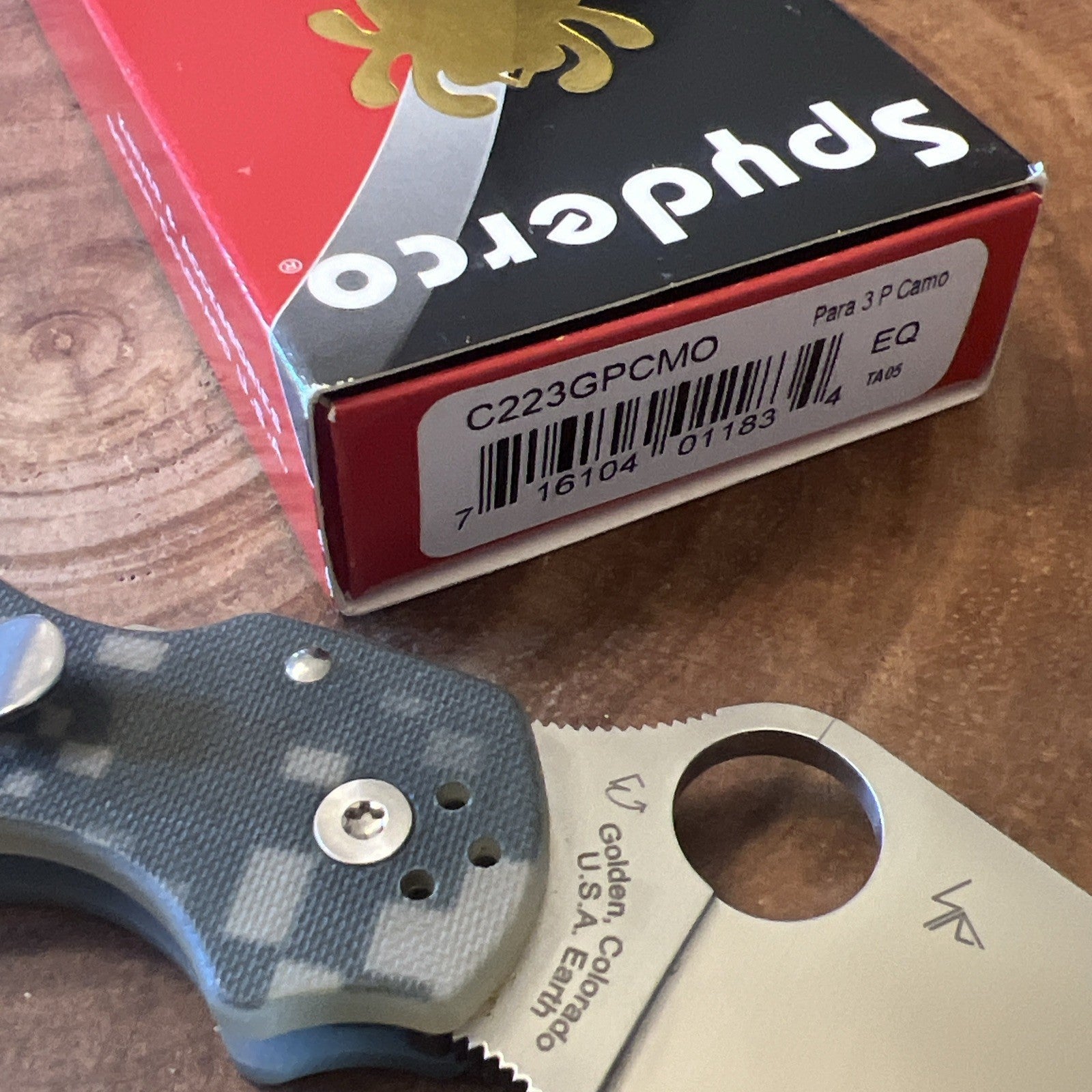 Spyderco C223GPCMO 2.95 inch Pocket Knife