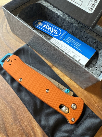 BENCHMADE KNIVES USA SHOT SHOW LIMITED EDITION ORANGE BAILOUT KNIFE 537-2301