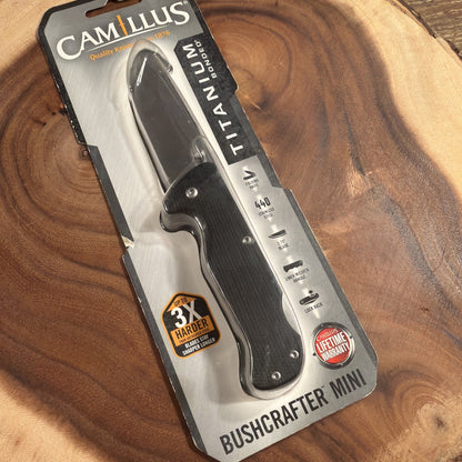 New Camillus Bushcrafter Mini Lockback Folding Pocket Knife 19481