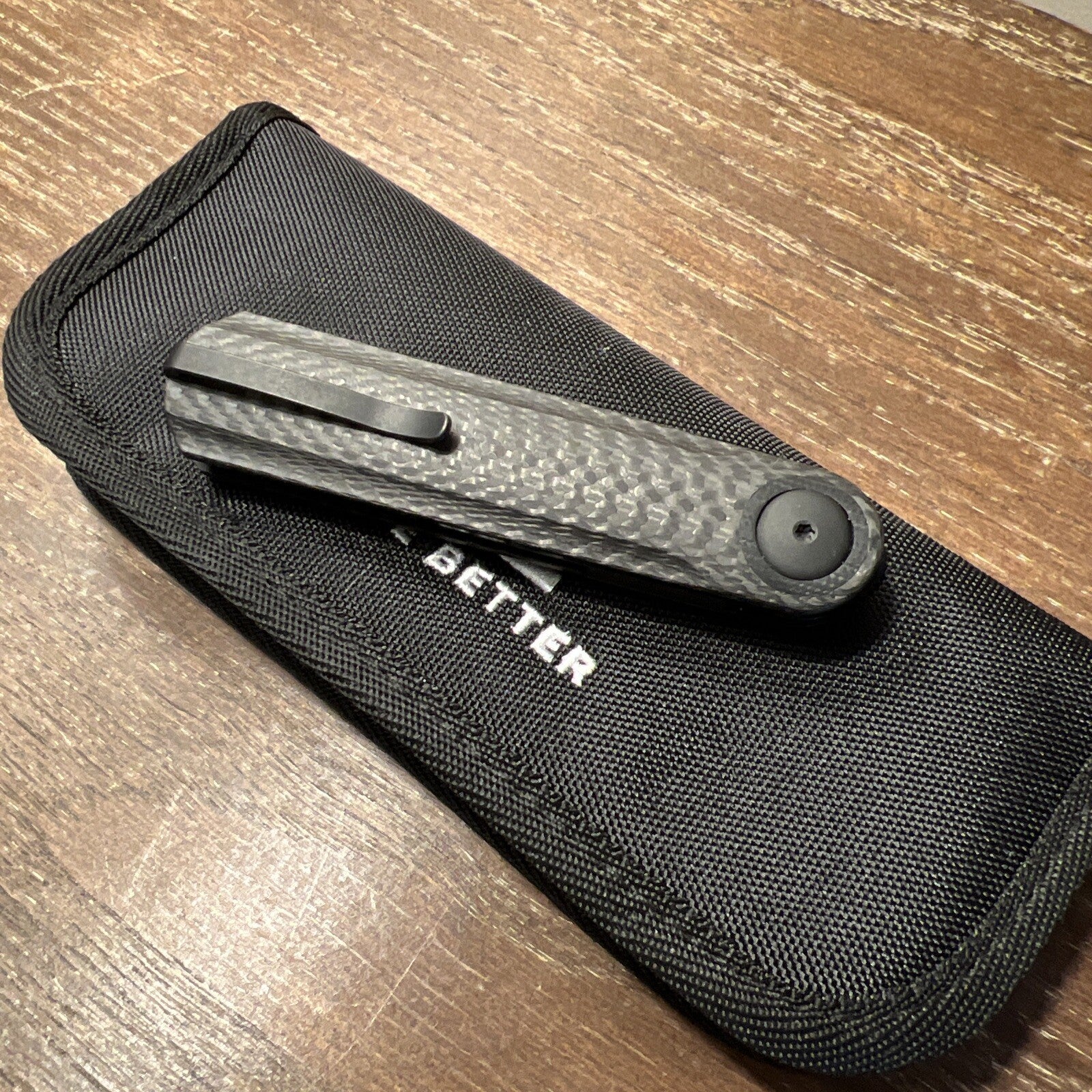WEKNIFE Eidolon Front Flipper Knife Carbon Fiber Handle NEW NO BOX