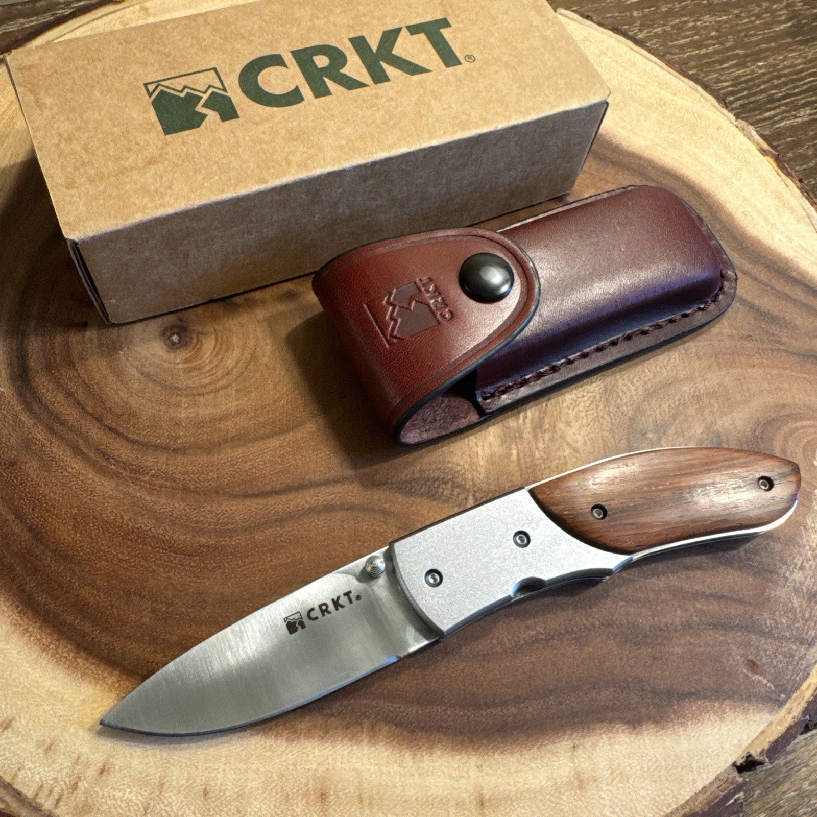 CRKT Kommer 30-30 Cocobolo 2865W 4.0" Linerlock Folding Pocket Knife!