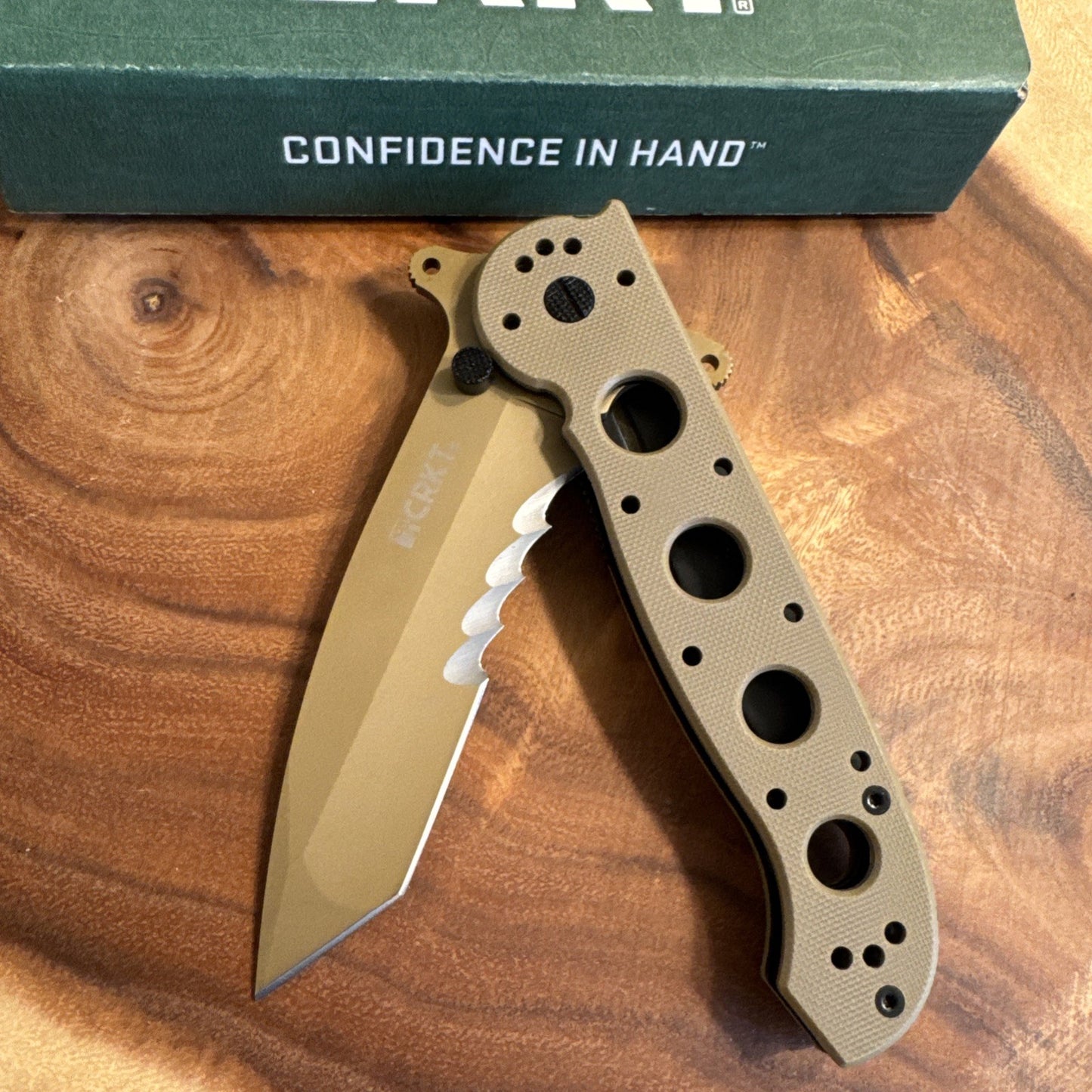 CRKT M16-14DSFG EDC Folding Pocket Knife: Special Forces Everyday Carry, Tan ...